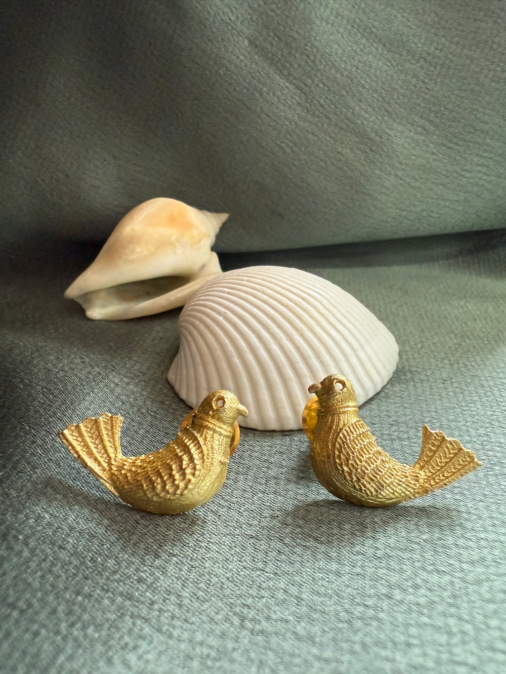 Birdy Gold Statement Earrings