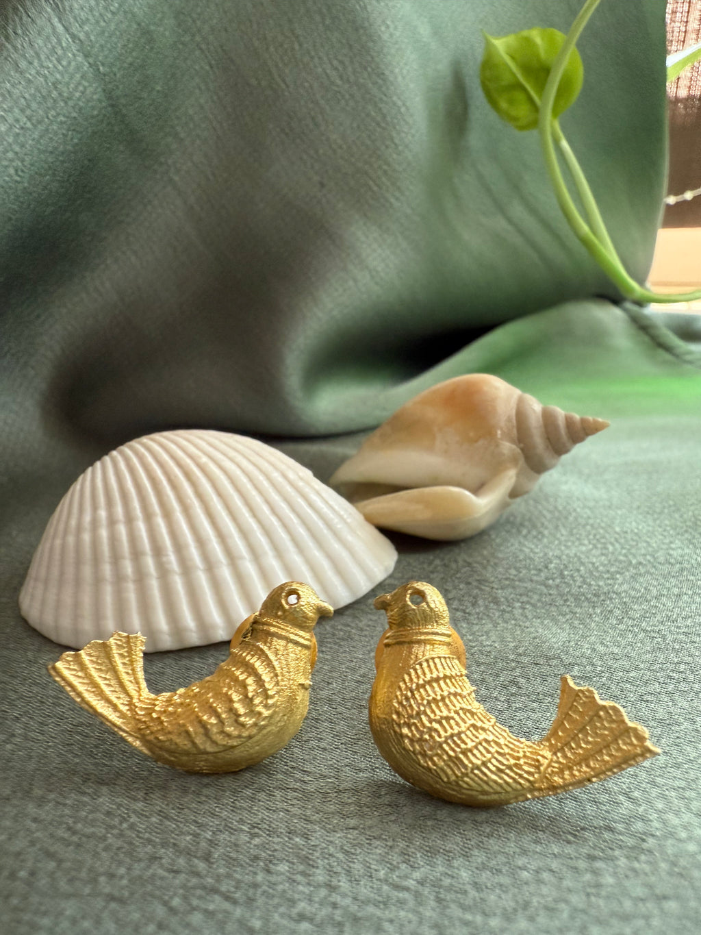 Birdy Gold Statement Earrings