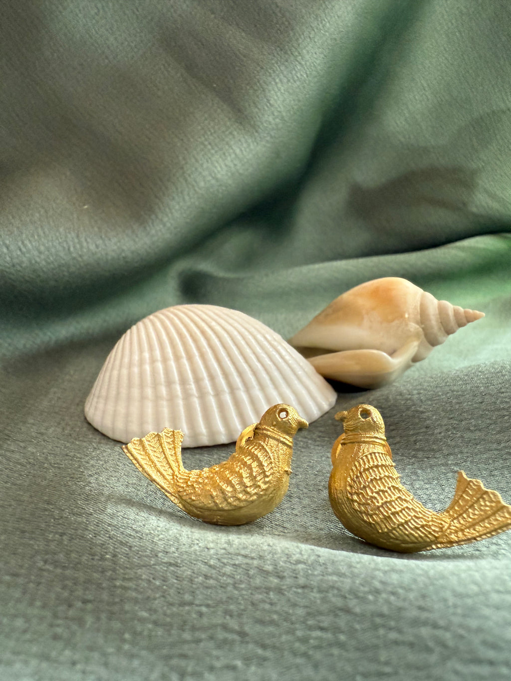 Birdy Gold Statement Earrings