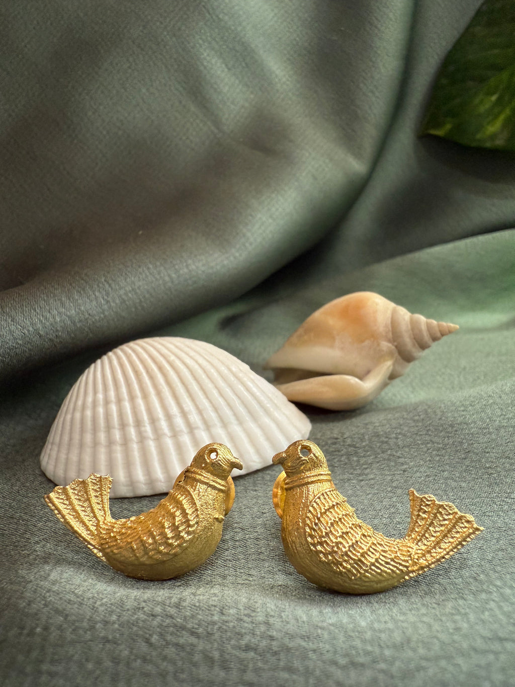 Birdy Gold Statement Earrings