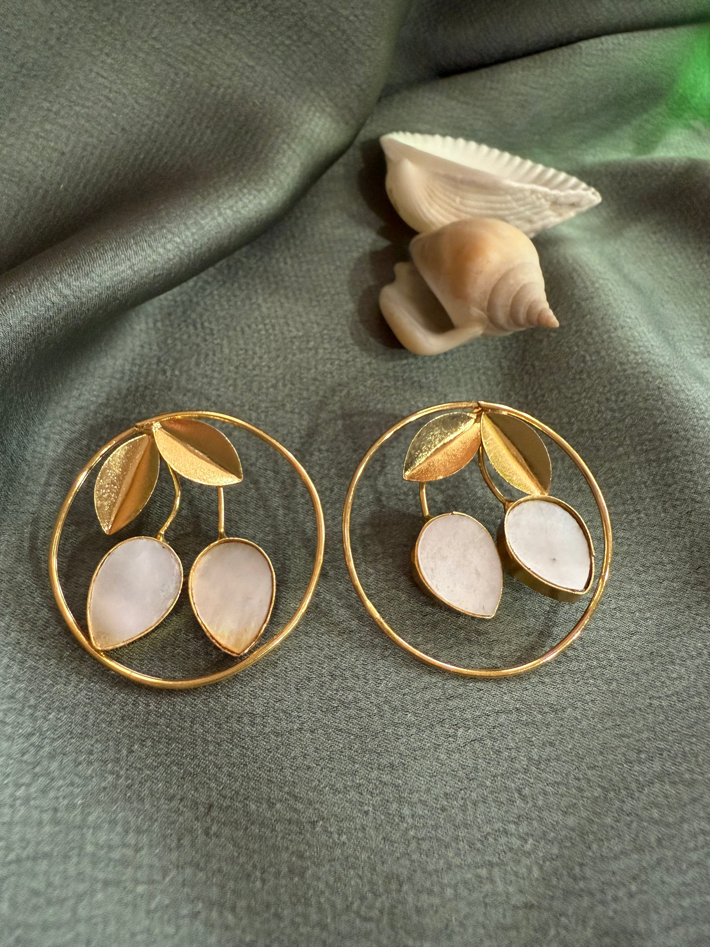 Incircle Gold Statement Earrings