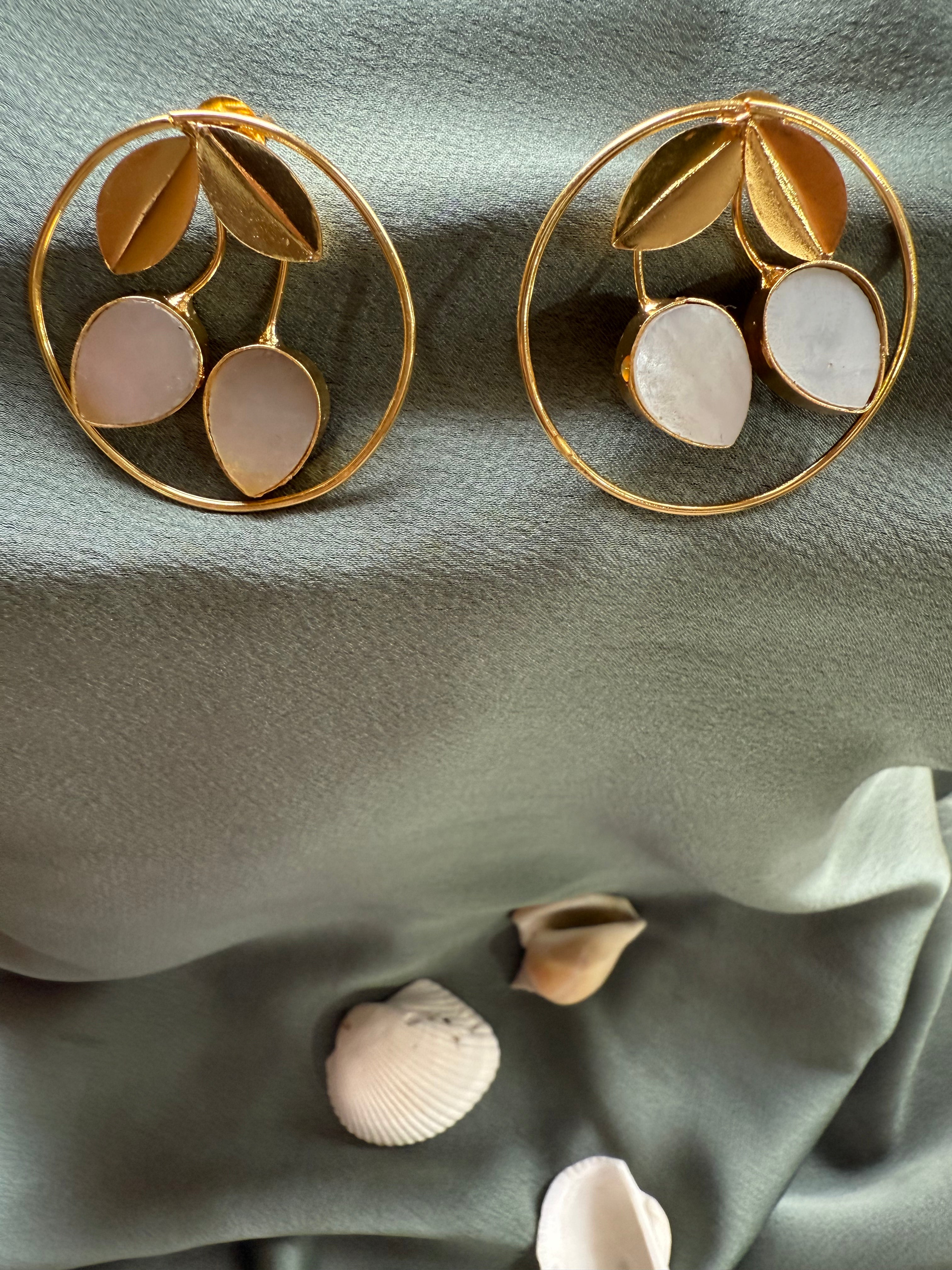 Incircle Gold Statement Earrings