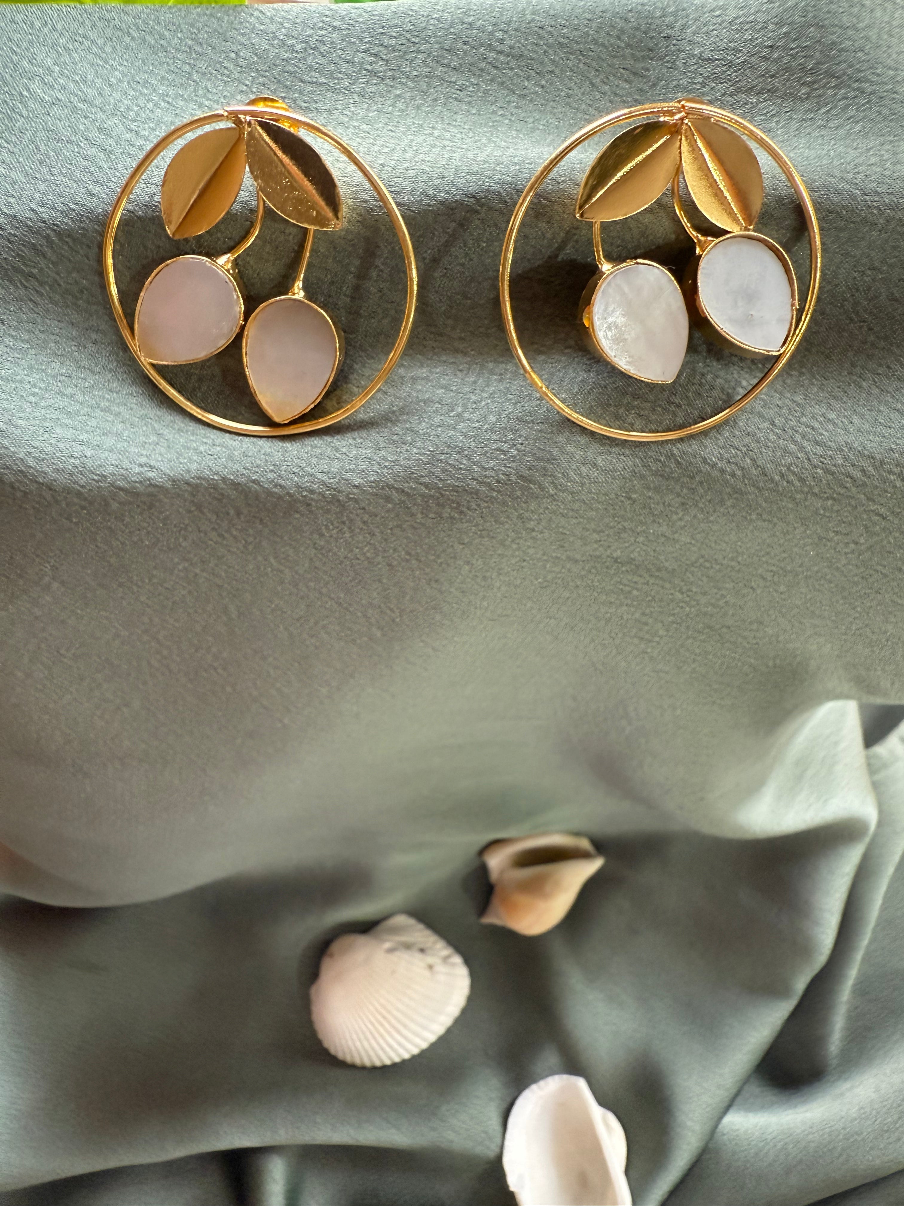 Incircle Gold Statement Earrings