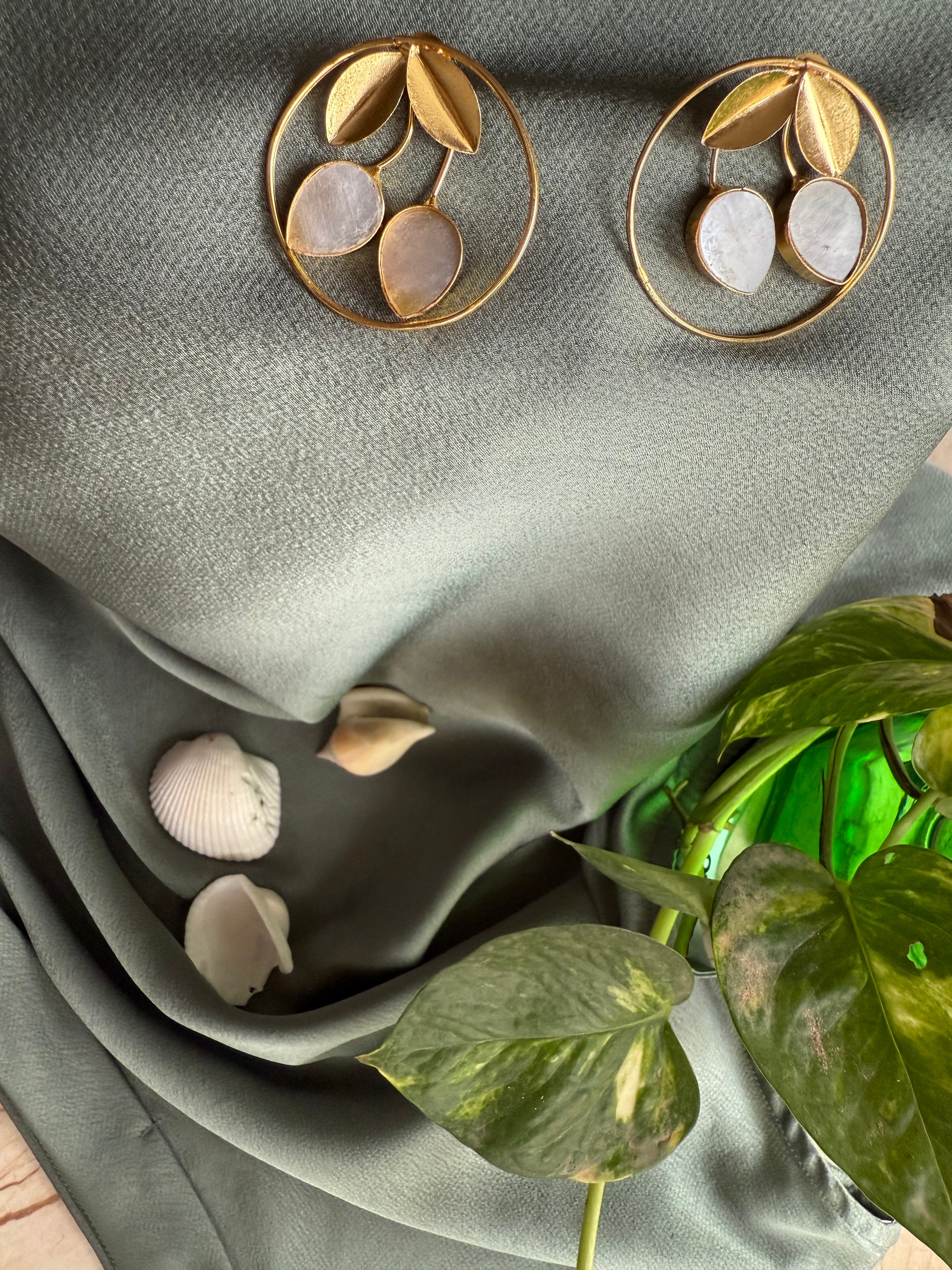 Incircle Gold Statement Earrings