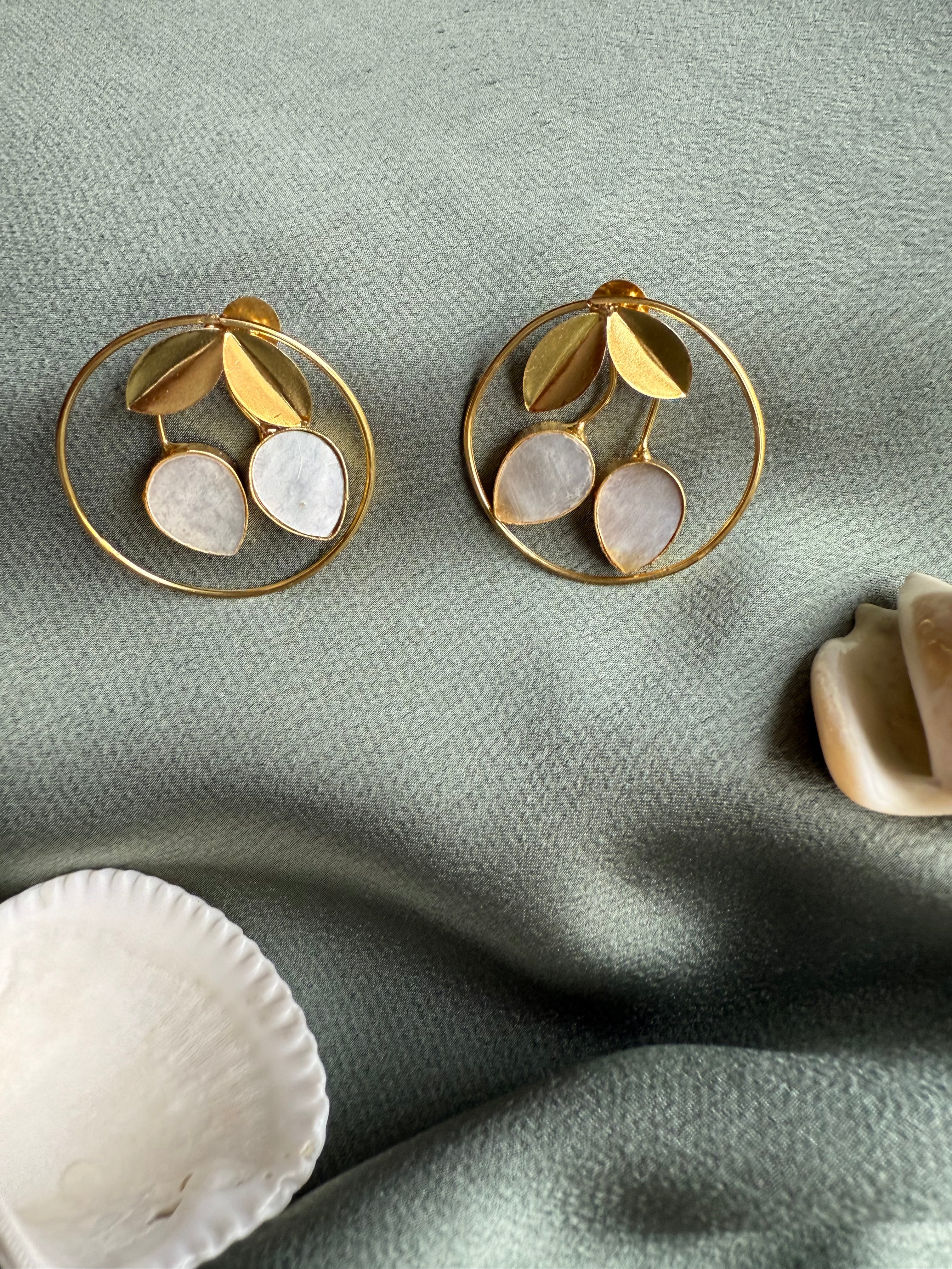 Incircle Gold Statement Earrings