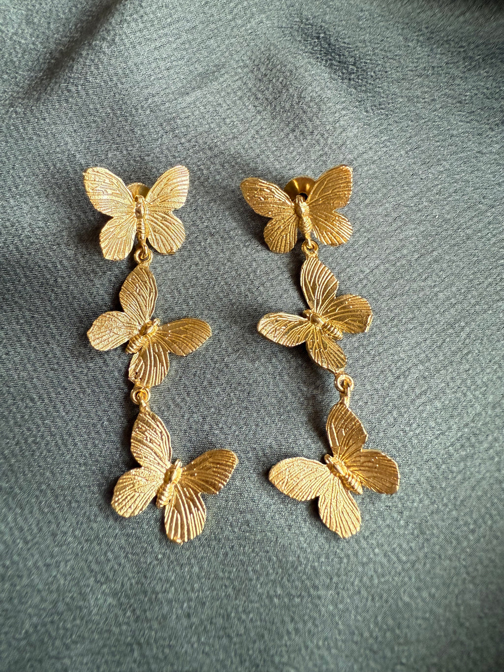 Butterfly Gold Statement Earrings