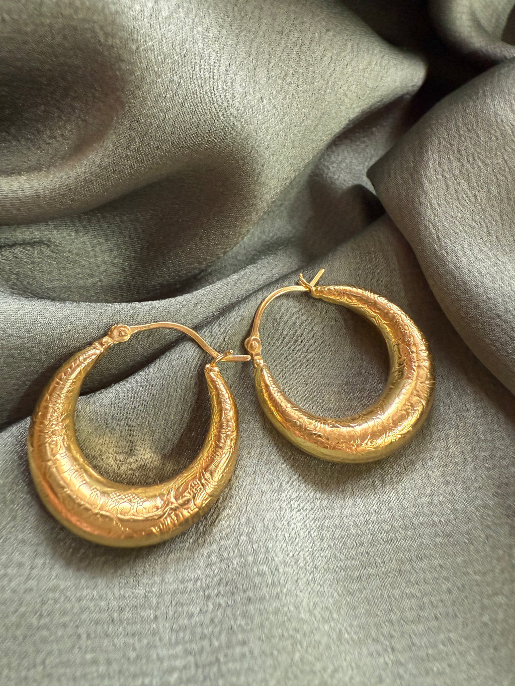 Loop Gold Statement Earrings