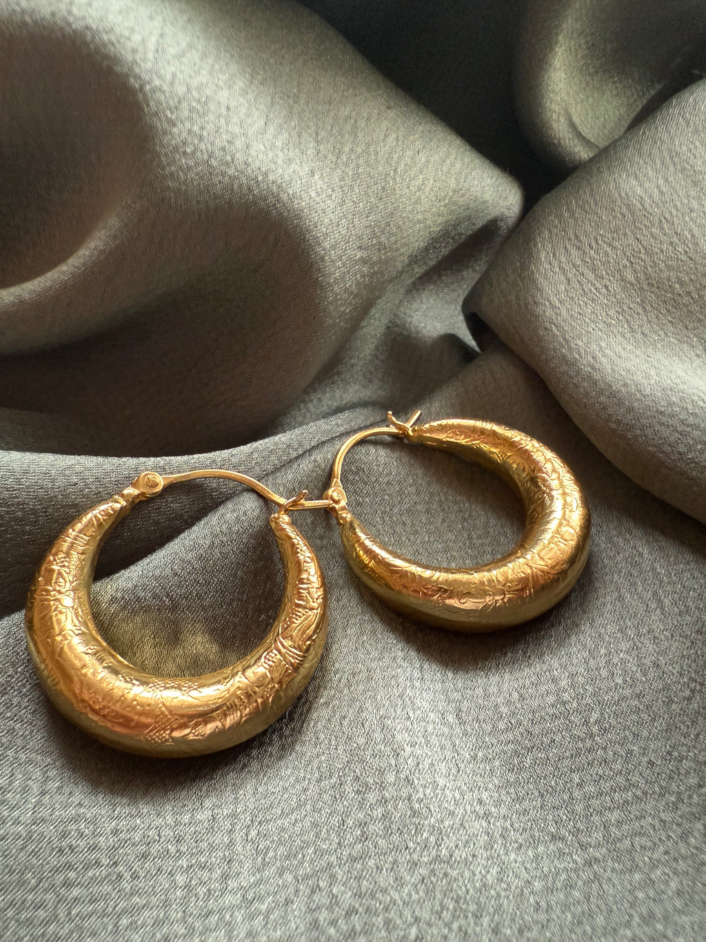 Loop Gold Statement Earrings