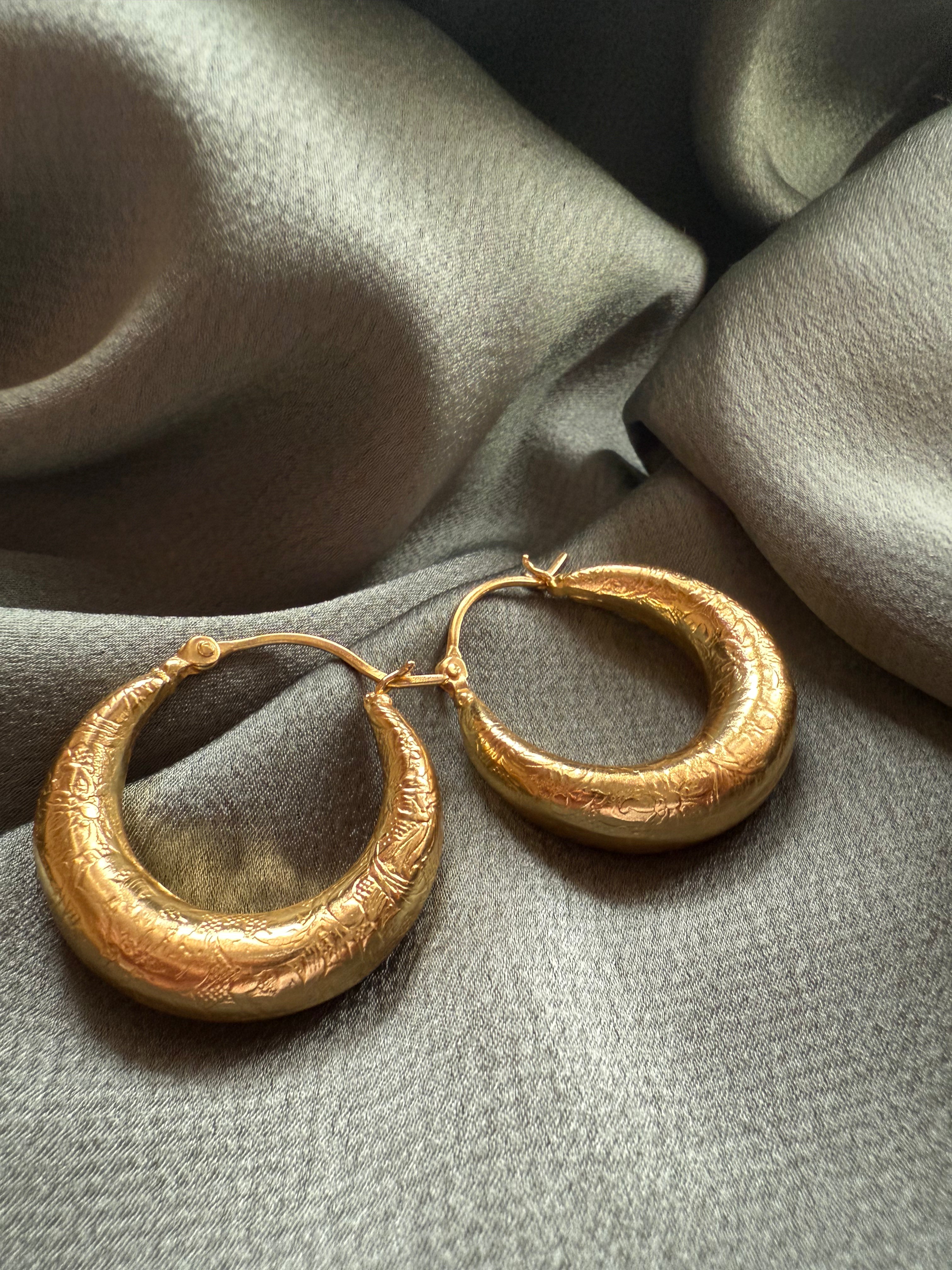 Loop Gold Statement Earrings