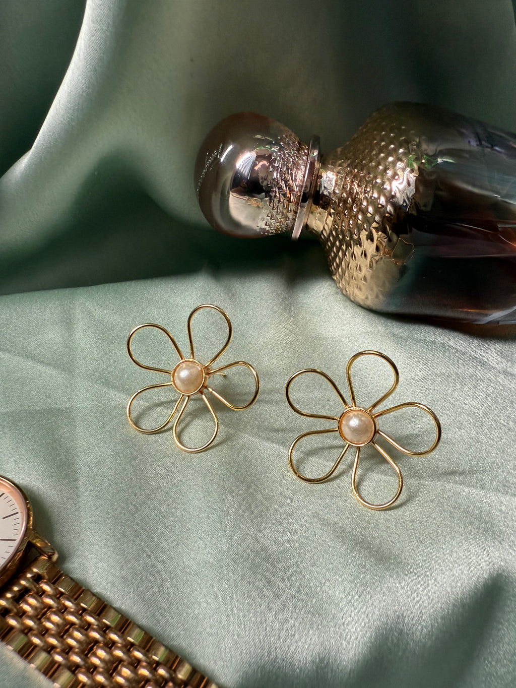 Bloom Gold Statement Earrings