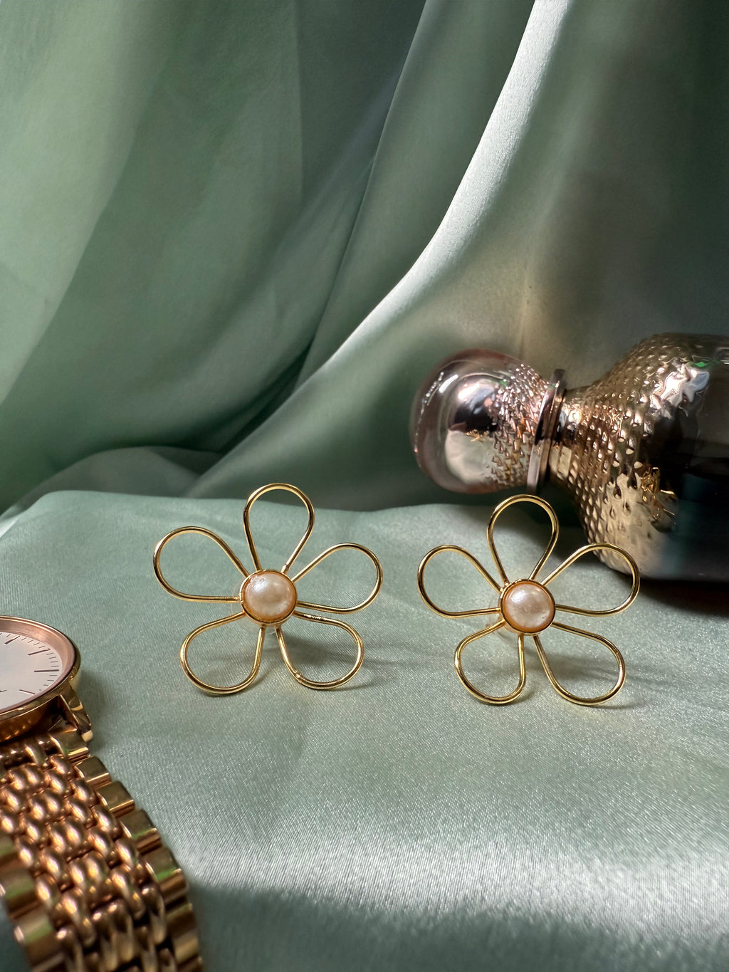 Bloom Gold Statement Earrings