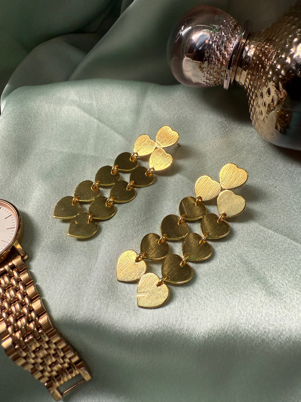 All Hearts Gold Statement Earrings