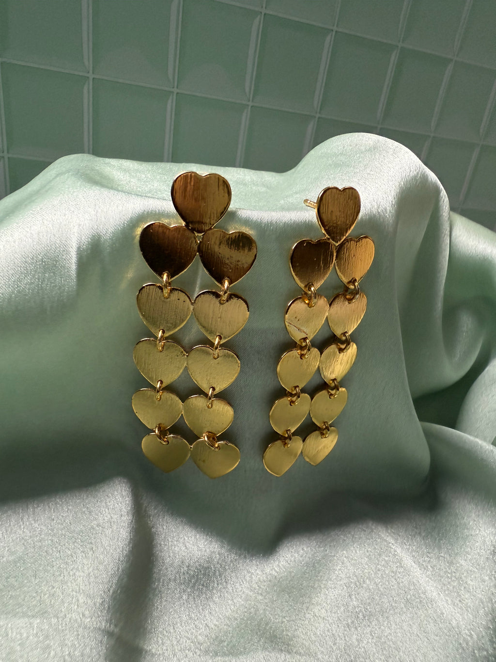 All Hearts Gold Statement Earrings