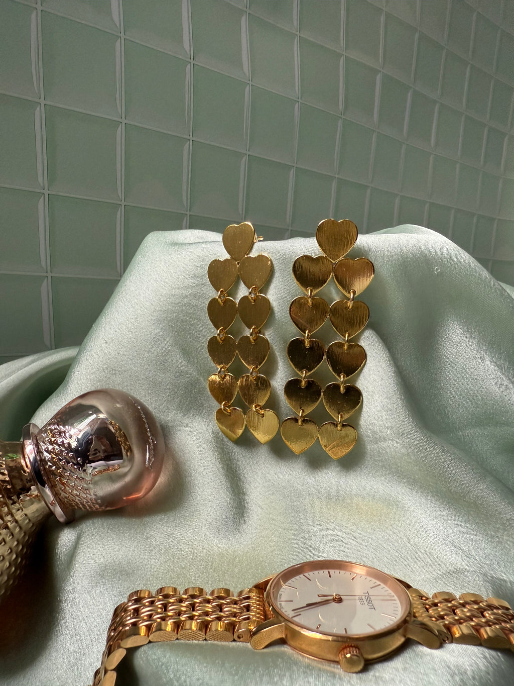 All Hearts Gold Statement Earrings