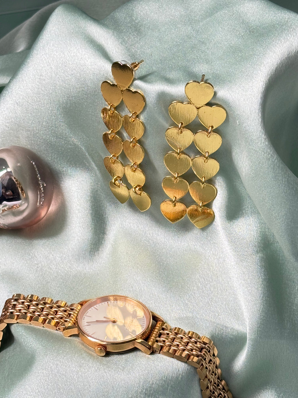 All Hearts Gold Statement Earrings