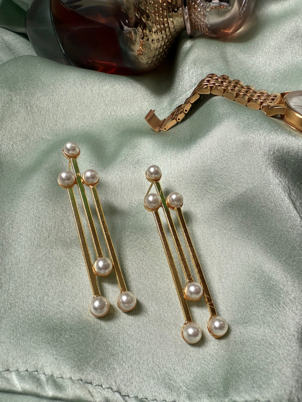 High Tower Gold Statement Earrings