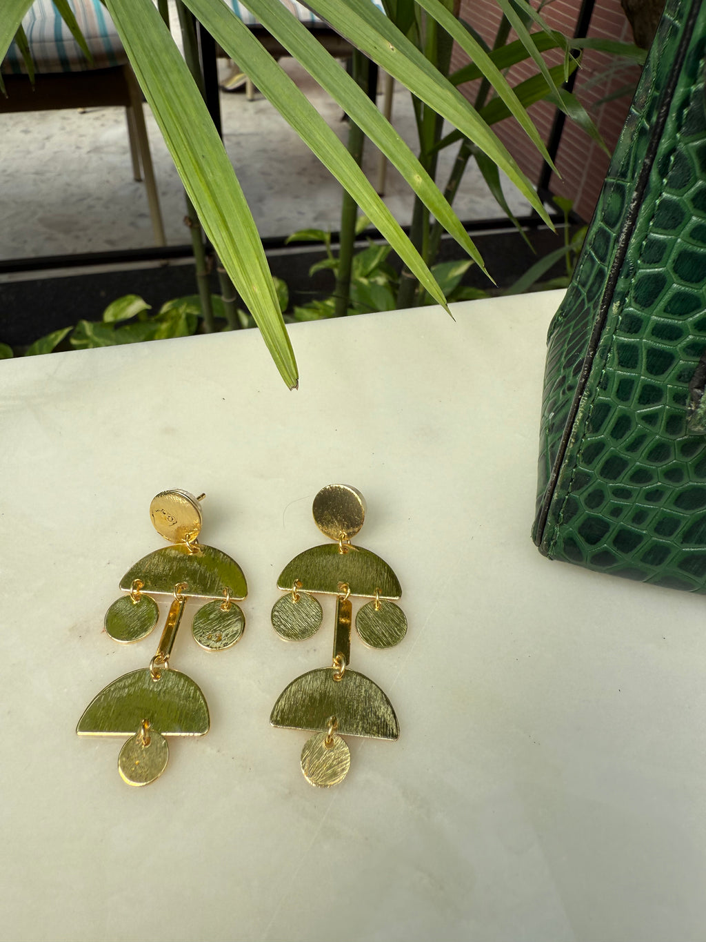 Humanoid Gold Statement Earrings