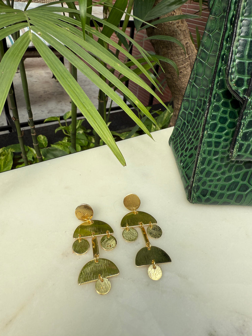 Humanoid Gold Statement Earrings