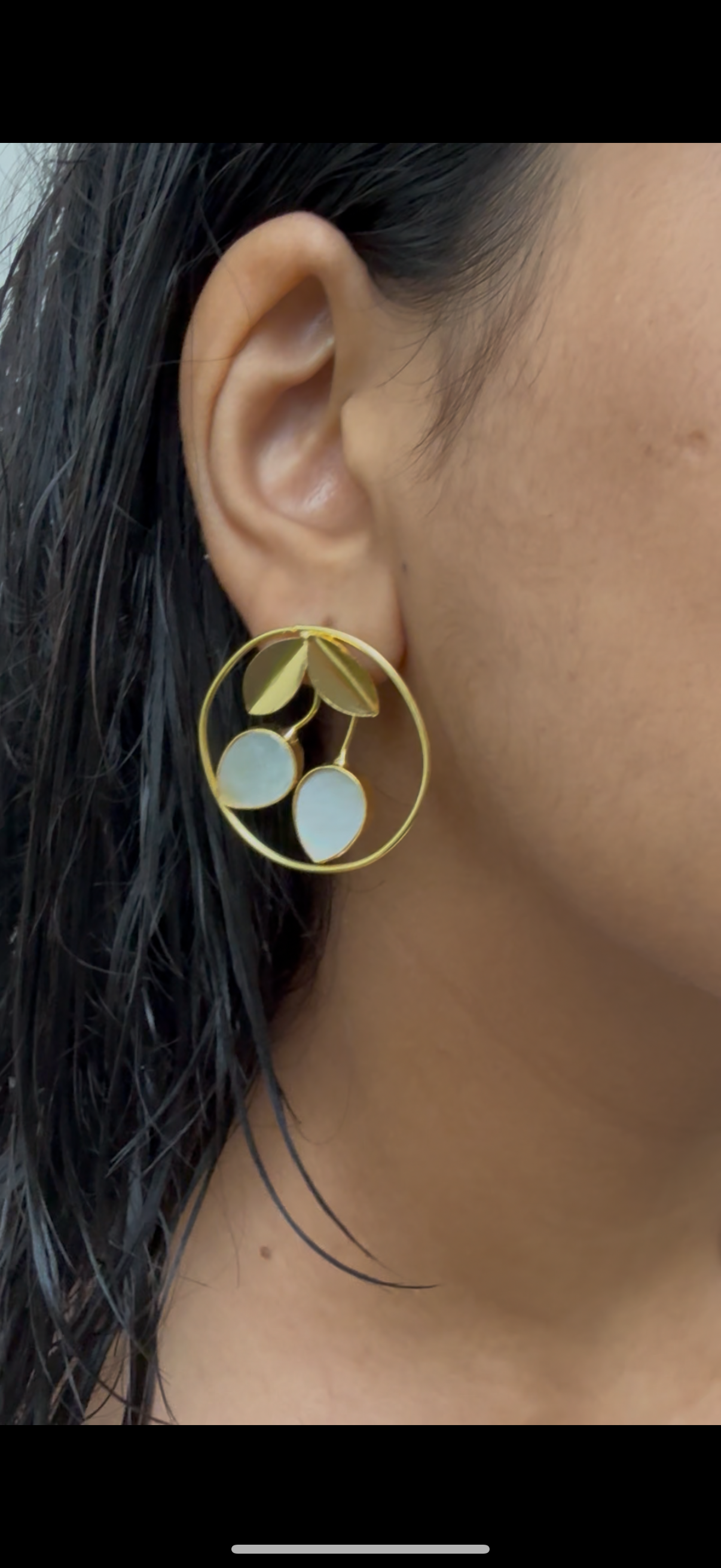 Incircle Gold Statement Earrings