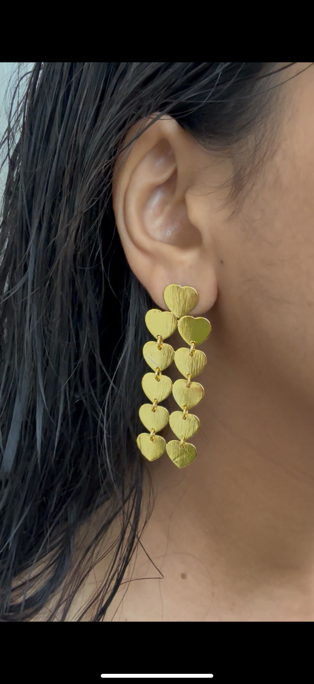 All Hearts Gold Statement Earrings